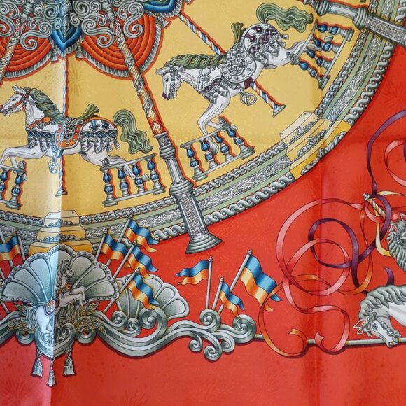*FLASH SALE!* Hermes Scarf - Luna Park Carre 90 - With Authentic Box! - Picture 3 of 7